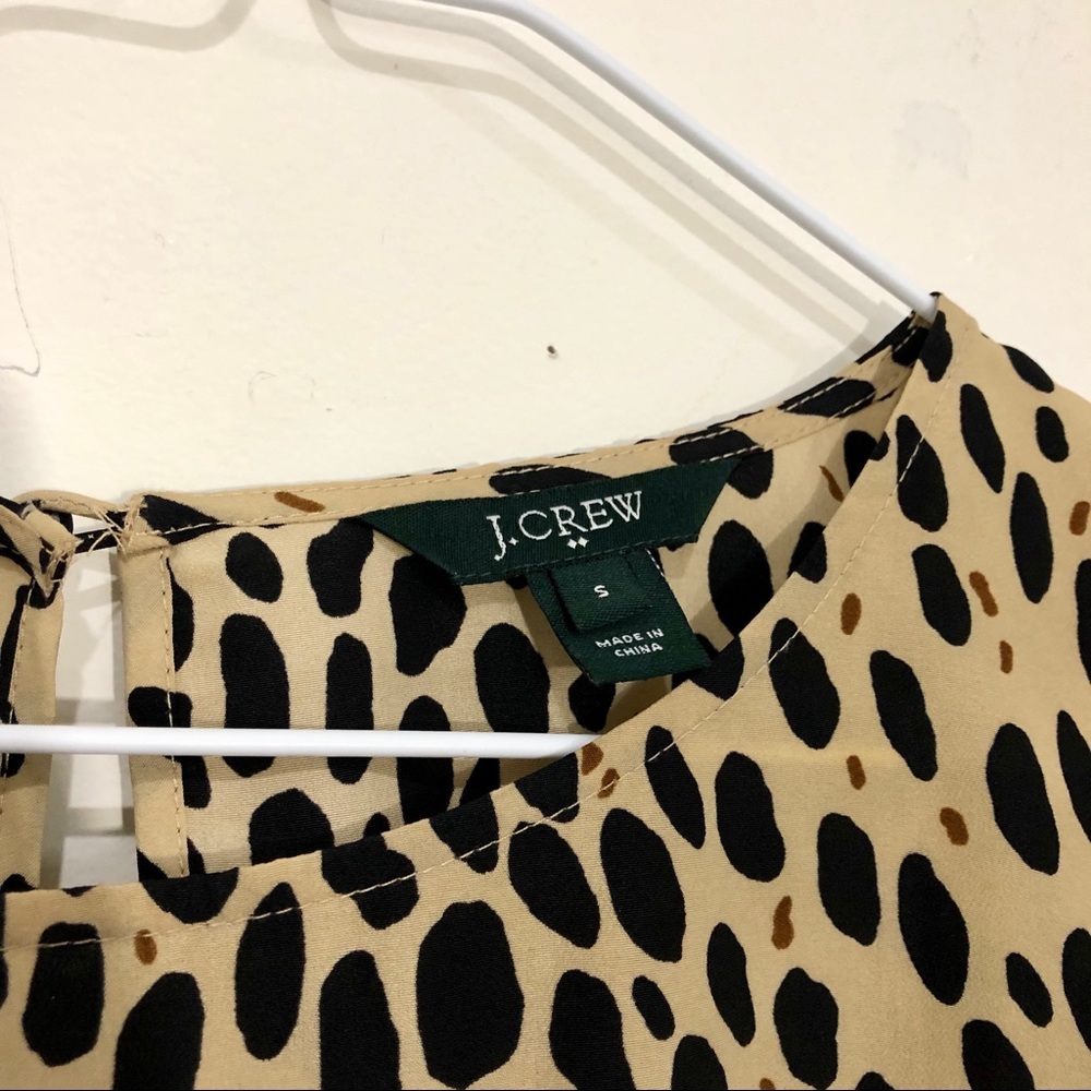 J.Crew Animal Print Blouse - Picture 2 of 4